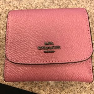 Purple Coach bifold wallet